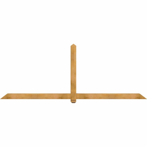 Ekena Millwork Eugene Rough Sawn Timber Gable Bracket, Western Red Cedar, 108"W x 40"H x 4"D x 4"F, 9/12 Pitch GBW108X40X0404EUG00RWR - main